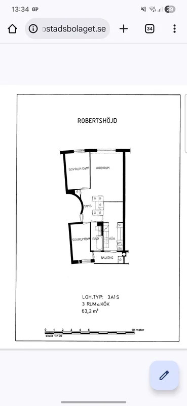 Träkilsgatan 47 · 3 rum · 63 kvm