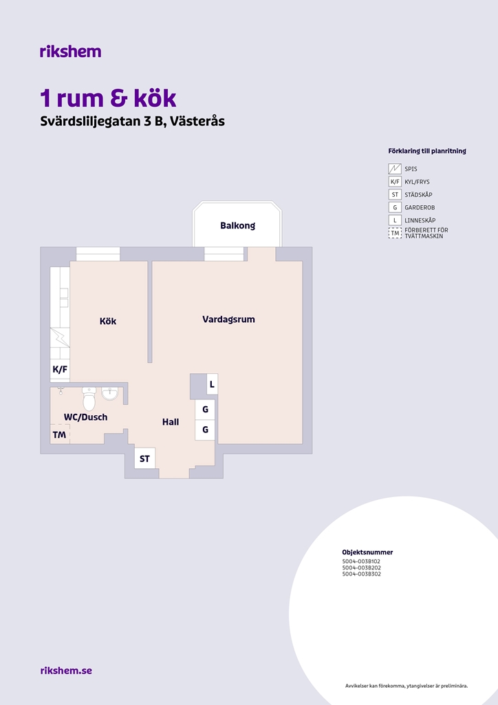 Svärdsliljegatan 3 B