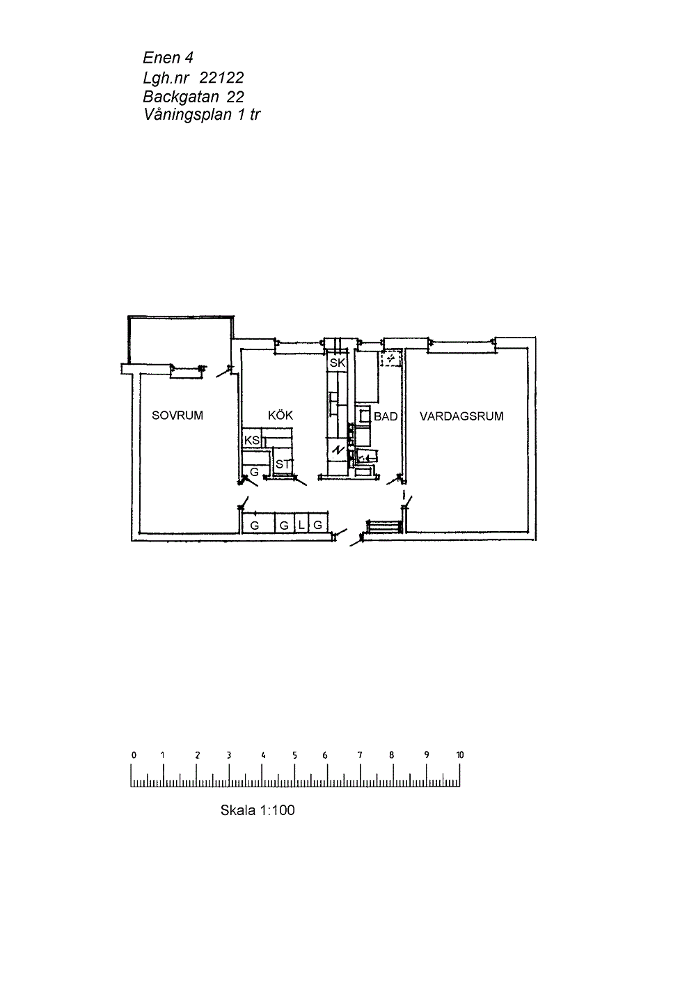Lägenhet, 2 rooms, 63 sqm, Malå