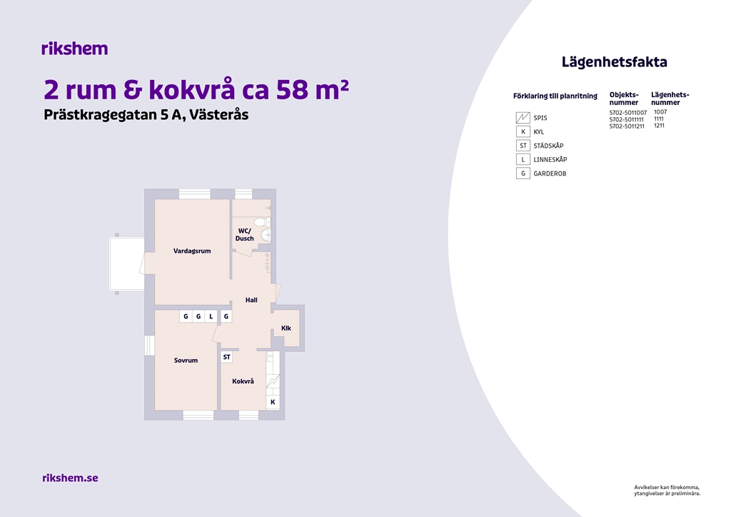 Prästkragegatan 5 A