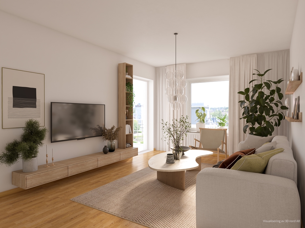 Lägenhet, 3 rooms, 67 sqm, Vännäs