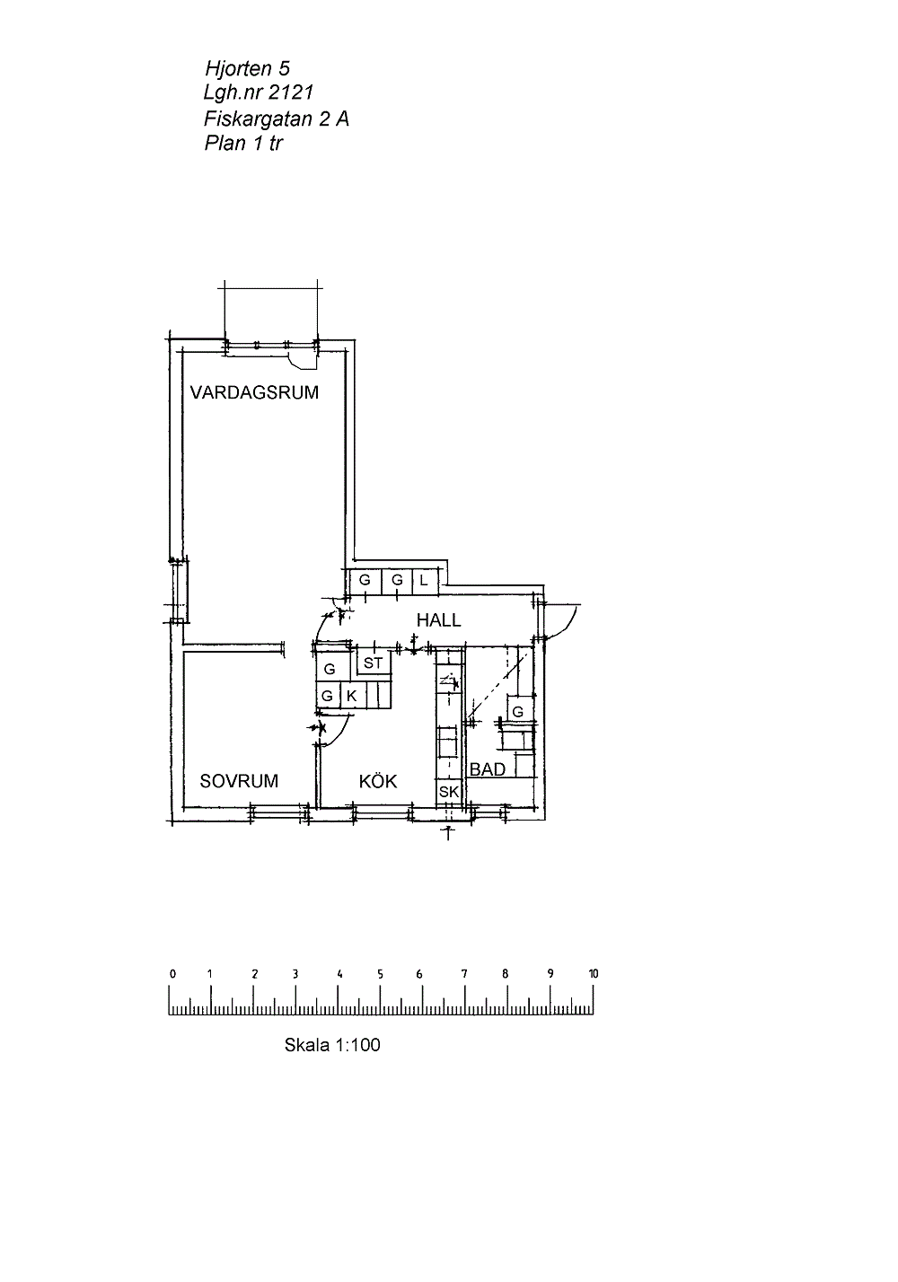 Lägenhet, 2 rooms, 64 sqm, Malå