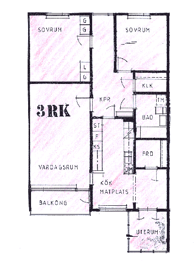 Lägenhet, 3 rooms, 96 sqm, Bjuv