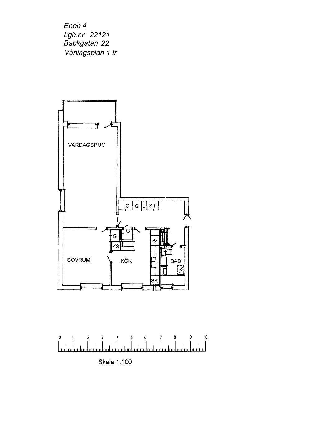 Lägenhet, 2 rooms, 66 sqm, Malå