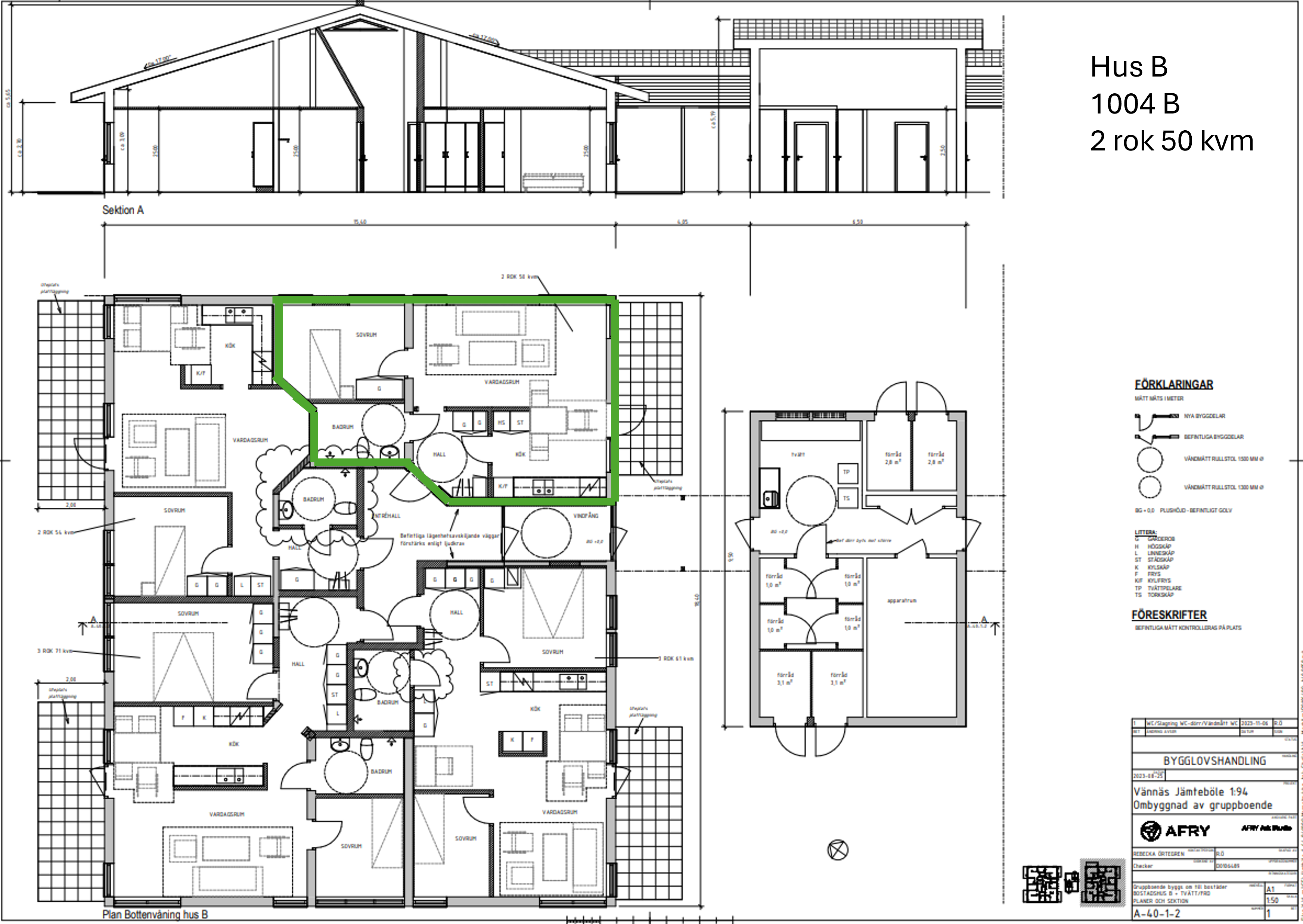 Lägenhet, 2 rooms, 50 sqm, Vännäs