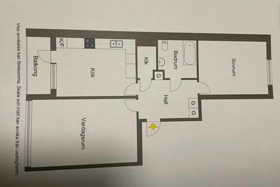 Modern 2:a nära centrum och pendeltåg