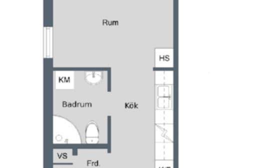 Möblerad 2:a nära Knivsta station