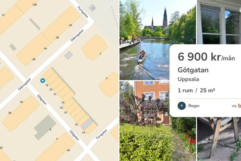1:a på 25 kvm uthyres i Uppsala