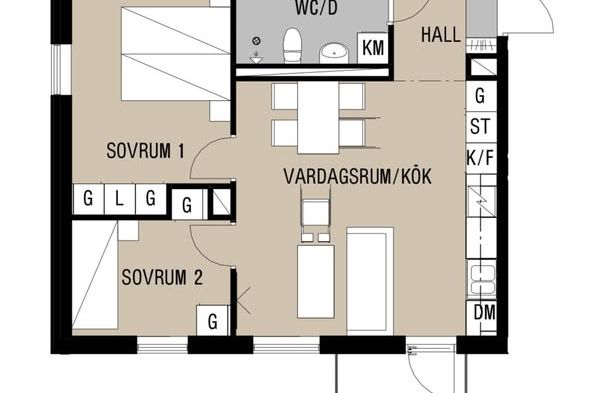 3 rok i Ormesta med balkong & sjöutsikt