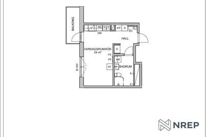 Etta nära Vårberg T-bana – 7500 kr