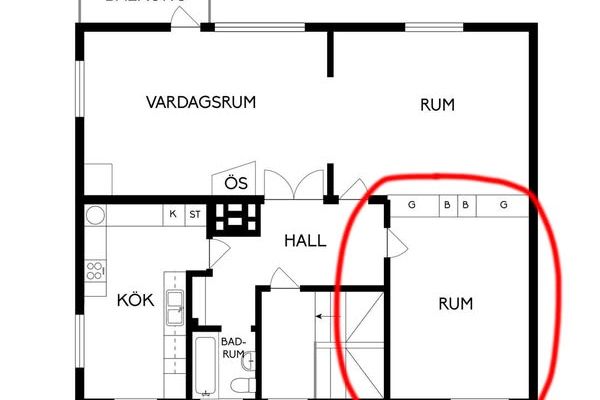 Möblerat rum i centralt läge med allt inkl.