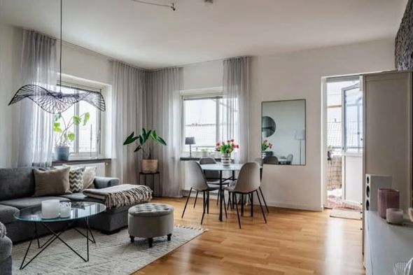 3 rok med balkong i Helsingborg