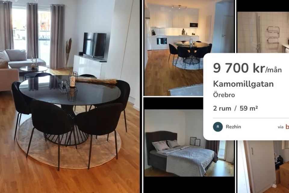 2:a på 59 kvm uthyres i Örebro
