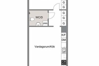 Charmig 2:a i Annedal med uteplatser