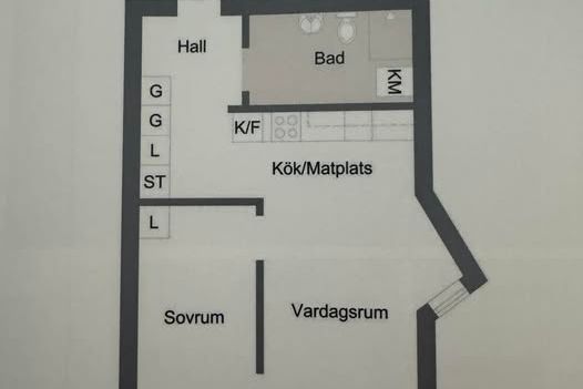 Mysig tvåa med balkong i Sörbyängen