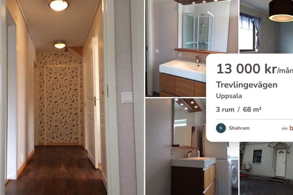 Hus uthyres i Uppsala – 68 kvm