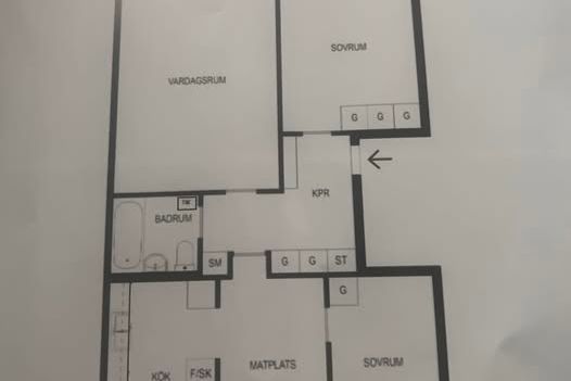 Ljus 3:a i Edsberg nära centrum uthyres