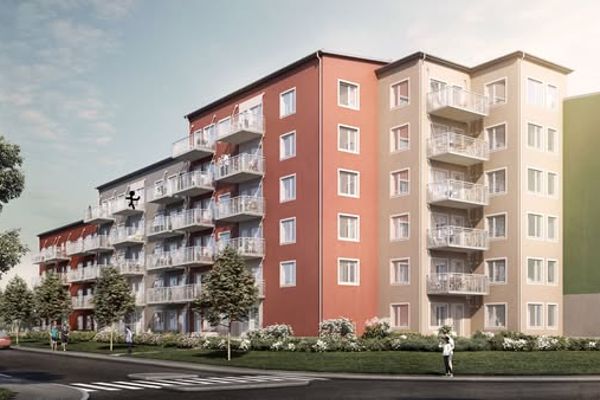 Möblerad etta med balkong i Södertälje