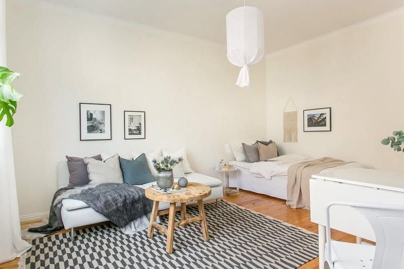 Möblerad etta vid vattnet Kungsholmen