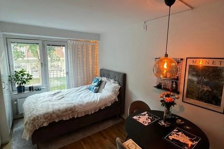 Central möblerad etta med takterrass