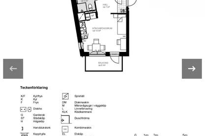Nyproducerad 1:a med balkong i Handen