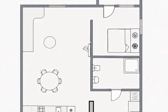 Modern 2:a i Vårberg nära T-bana