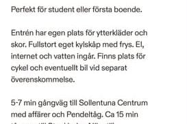 Uthyrningsdel i Edsviken, allt inkl.