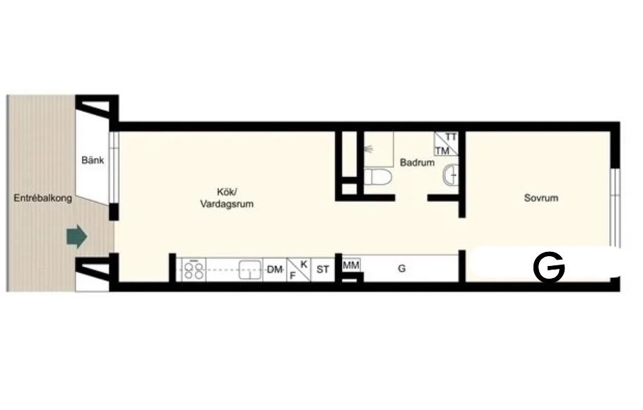 2 rok · 44 m² i Sundbyberg