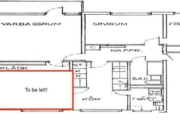 Möblerat rum nära Gränby Centrum