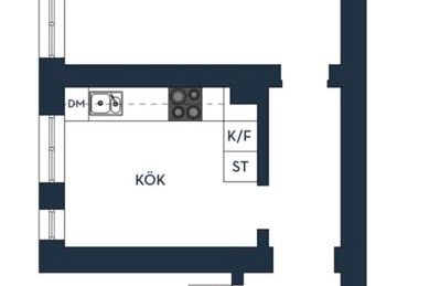 Sekelskiftesetta i Klara – 44 kvm