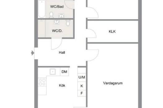 Rymlig 3:a uthyres nära universitetet