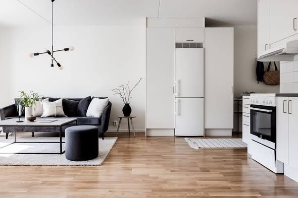 Modern 3 rok med balkong på Visgatan