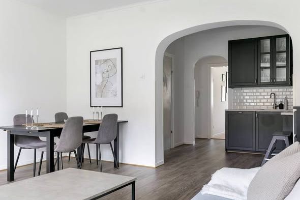 Modern 2:a med ljus och rymd i Lund