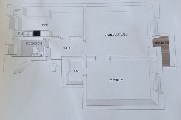 Charmig möblerad 2:a i Väster