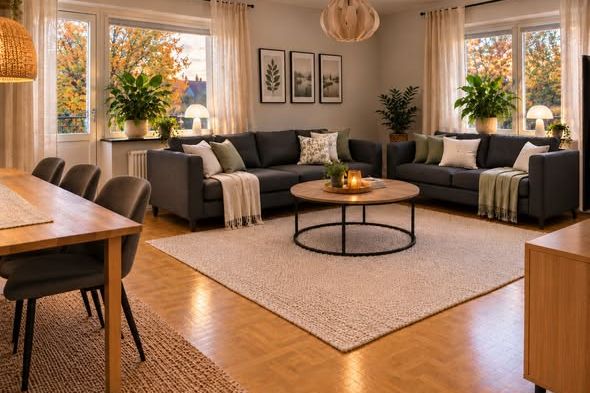 Rymlig trea i Skellefteå med balkong