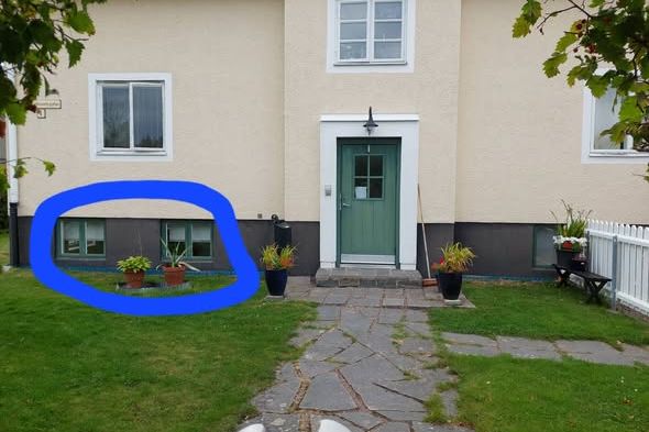 Källarlägenhet 33 m² på Herrhagen