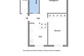 Nyrenoverad 2:a i Norsborg med balkong