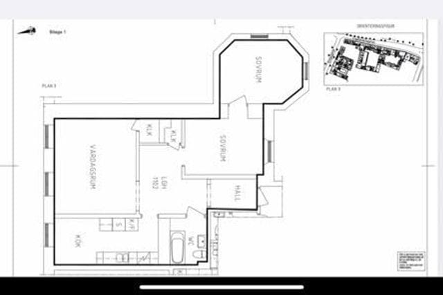 3 rok med centralt läge på Engelbrektsgatan