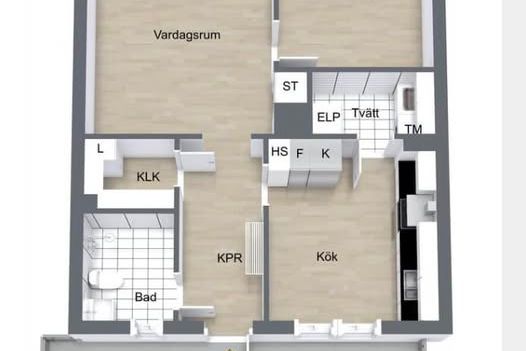 2:a i Ramstalund med balkong & garage