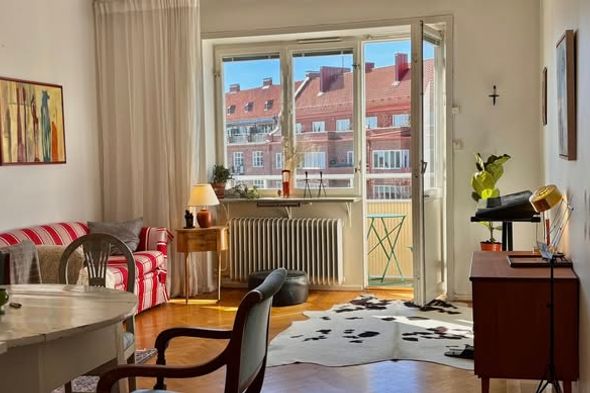 Sommar i Lund – 2:a m balkong