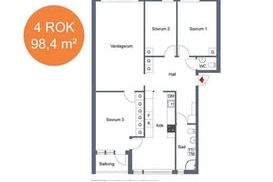 Möblerat rum i Ryd nära Campus – Linköping