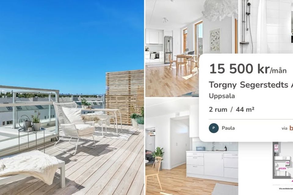 2:a uthyres i Uppsala, 44 kvm