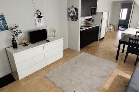 Stor möblerad studio i Lund 43 kvm