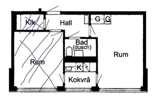 Studentrum i Eriksberg – nära centrum