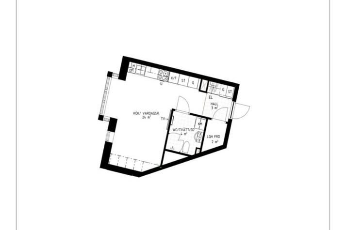 Möblerad 1:a i centrum uthyres