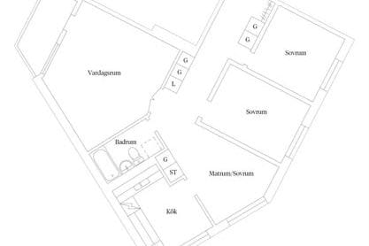 3 rok, 87 kvm uthyres i Skelleftehamn
