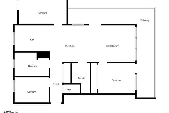 Ljus modern 4:a i Linnéstaden, Kalmar