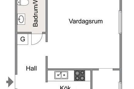 Ljus 2:a i Huvudsta nära natur & city