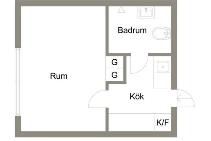 1 rok i Skogås – nära tåg & C äntra – Huddinge