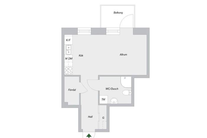 30 kvm i Alby C, nära T-bana